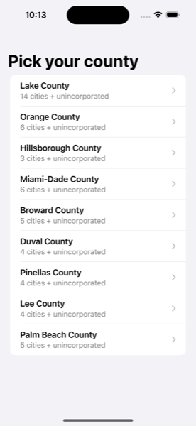 PermitWire β pick your Florida county