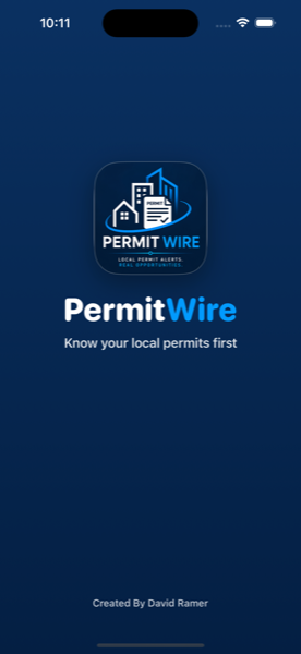 PermitWire β splash screen