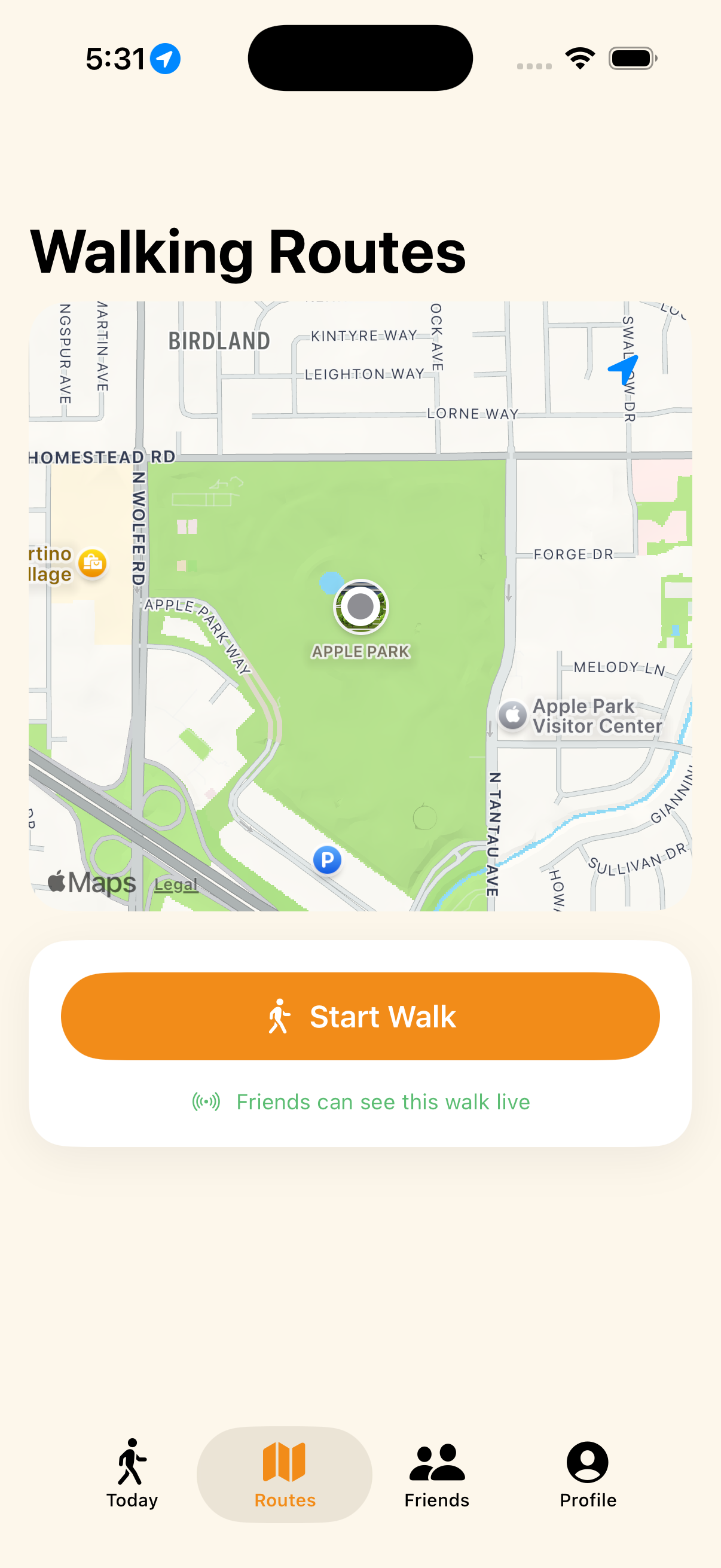 StepHive — Walking routes map